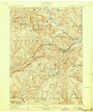Richmondville, NY 1904 (1904) USGS Old Topo Map 15x15 NY Quad