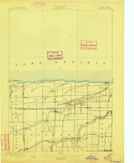Ridgeway, NY 1897 (1897) USGS Old Topo Map 15x15 NY Quad