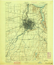 Rochester, NY 1895 (1895) USGS Old Topo Map 15x15 NY Quad