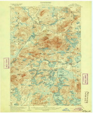 Saint Regis, NY 1905 (1905) USGS Old Topo Map 15x15 NY Quad