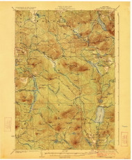 Santa Clara, NY 1923 (1923) USGS Old Topo Map 15x15 NY Quad