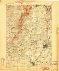 Saratoga, NY 1902 (1902) USGS Old Topo Map 15x15 NY Quad