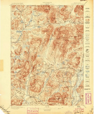 Schroon Lake, NY 1897 (1897) USGS Old Topo Map 15x15 NY Quad
