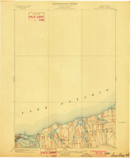 Sodus Bay, NY 1902 (1902) USGS Old Topo Map 15x15 NY Quad