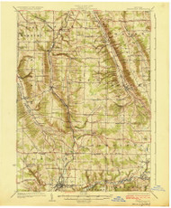 Springville, NY 1925 (1925) USGS Old Topo Map 15x15 NY Quad