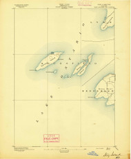 Stony Island, NY 1895 (1895) USGS Old Topo Map 15x15 NY Quad