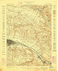 Utica, NY 1898 (1898) USGS Old Topo Map 15x15 NY Quad