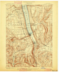 Watkins, NY 1901 (1901) USGS Old Topo Map 15x15 NY Quad
