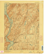 West Point, NY 1892 (1892) USGS Old Topo Map 15x15 NY Quad