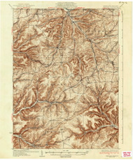 Genesee, PA 1937 (1937) USGS Old Topo Map 15x15 NY Quad