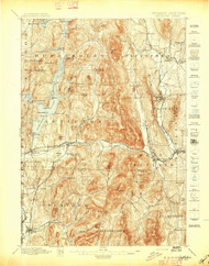 Castleton, VT 1897 (1897) USGS Old Topo Map 15x15 NY Quad