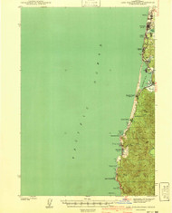 Cape Foulweather, Oregon 1941 (1941) USGS Old Topo Map 15x15 OR Quad
