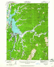 Coos Bay, Oregon 1942 (1961) USGS Old Topo Map 15x15 OR Quad