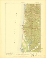 Heceta Head, Oregon 1920 (1920a) USGS Old Topo Map 15x15 OR Quad