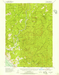 Mt Emily, Oregon 1954 (1956) USGS Old Topo Map 15x15 OR Quad
