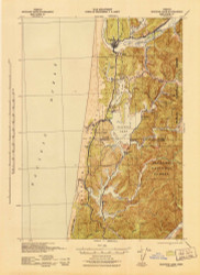 Siltcoos Lake, Oregon 1942 (1942) USGS Old Topo Map 15x15 OR Quad