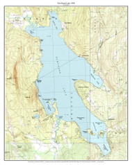 Newfound Lake 1998-2000 - Custom USGS Old Topo Map - New Hampshire