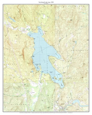 Newfound Lake Area 1998-2000 - Custom USGS Old Topo Map - New Hampshire