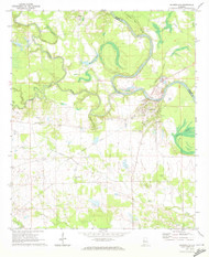 Gainesville, Alabama 1970 (1972) USGS Old Topo Map Reprint 7x7 AL Quad 303926