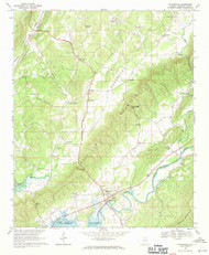 Gaylesville, Alabama 1967 (1971) USGS Old Topo Map Reprint 7x7 AL Quad 303958
