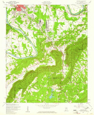 Glencoe, Alabama 1956 (1961) USGS Old Topo Map Reprint 7x7 AL Quad 303982