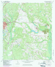 Greenville East, Alabama 1971 (1986) USGS Old Topo Map Reprint 7x7 AL Quad 304041
