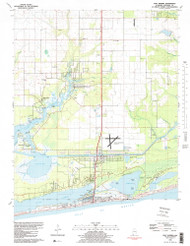 Gulf Shores, Alabama 1980 () USGS Old Topo Map Reprint 7x7 AL Quad 304061