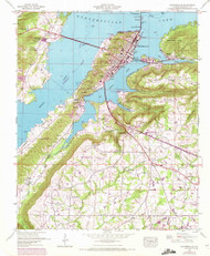 Guntersville , Alabama 1948 (1972) USGS Old Topo Map Reprint 7x7 AL Quad 304065