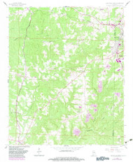 Haleyville West, Alabama 1958 (1983) USGS Old Topo Map Reprint 7x7 AL Quad 304087