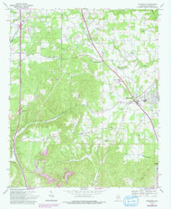 Hanceville, Alabama 1969 (1993) USGS Old Topo Map Reprint 7x7 AL Quad 304100