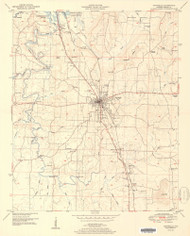 Hartselle, Alabama 2014 () USGS Old Topo Map Reprint 7x7 AL Quad 464410