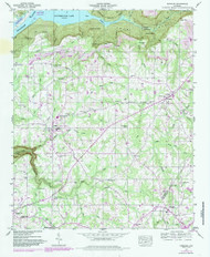 Henagar, Alabama 1947 (1985) USGS Old Topo Map Reprint 7x7 AL Quad 304145