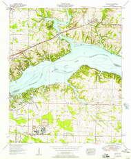 Killen, Alabama 1953 (1957) USGS Old Topo Map Reprint 7x7 AL Quad 304329
