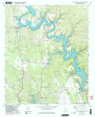 Lake Tuscaloosa South, Alabama 1978 (1983) USGS Old Topo Map Reprint 7x7 AL Quad 304359