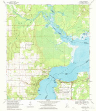 Lillian, Alabama 1970 (1971) USGS Old Topo Map Reprint 7x7 AL Quad 304414