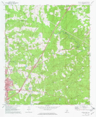 Opelika East, Alabama 1970 (1973) USGS Old Topo Map Reprint 7x7 AL Quad 304744