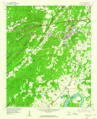 Pell City, Alabama 1956 (1960) USGS Old Topo Map Reprint 7x7 AL Quad 304801