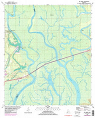 The Basin, Alabama 1980 (1985) USGS Old Topo Map Reprint 7x7 AL Quad 333405