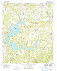 Trimble, Alabama 1969 (1993) USGS Old Topo Map Reprint 7x7 AL Quad 305240
