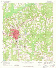 Troy, Alabama 1968 (1971) USGS Old Topo Map Reprint 7x7 AL Quad 304246