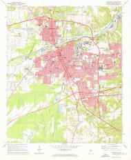 Tuscaloosa, Alabama 1971 (1973) USGS Old Topo Map Reprint 7x7 AL Quad 305249