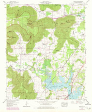 Wannville, Alabama 1947 (1972) USGS Old Topo Map Reprint 7x7 AL Quad 305322