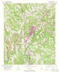 Warrior , Alabama 1951 (1971) USGS Old Topo Map Reprint 7x7 AL Quad 305329
