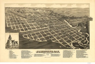 Jamestown, North Dakota 1883 Bird's Eye View