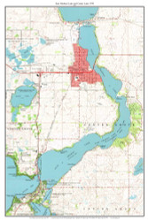 East Okoboji Lake and Center Lake 1970 - Custom USGS Old Topographic Map - Iowa