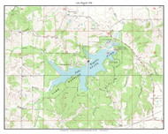 Lake Wapello 1968 - Custom USGS Old Topographic Map - Iowa