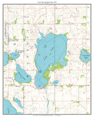 Loon Lake 1970 - Custom USGS Old Topographic Map - Iowa