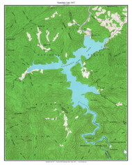 Nantahala Lake 1957 - Custom USGS Old Topo Map - North Carolina
