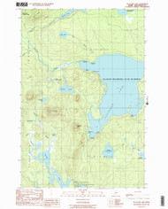 Allagash Lake, Maine 1989 (1989) USGS Old Topo Map Reprint 7x7 ME Quad 104865