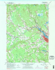 Belfast, Maine 1960 (1984) USGS Old Topo Map Reprint 7x7 ME Quad 806497